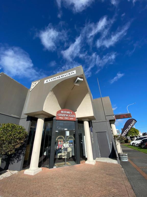 Rotorua Citizens Club entrance in central Rotorua